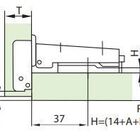 Dobradiça Reta 110° Ms | Abertura Automática | Fgvtn
